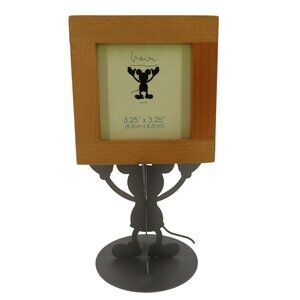 Michael Graves x Disney Mickey Mouse Wood Metal Pedestal Photo Frame Cube 2006